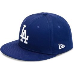 Czapka New Era Los Angeles. Białe czapki z daszkiem damskie New Era, bez wzorów, z bawełny. Za 129.00 zł.