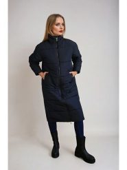 Monki Płaszcz pikowany w kolorze czarnym rozmiar: M. Czarne płaszcze damskie Monki, m, bez wzorów, bez kaptura. Za 148.96 zł.