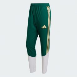Spodnie reprezentacyjne Włochy 26 Tiro. Spodnie sportowe damskie Adidas, m, bez wzorów, z materiału, z standardowym stanem, do piłki nożnej. Za 279.00 zł.