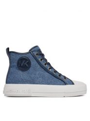 MICHAEL Michael Kors Trampki Evy High Top 43R4EYFS6D Niebieski. Niebieskie trampki damskie MICHAEL Michael Kors, bez wzorów, z materiału, bez zapięcia. Za 679.99 zł.