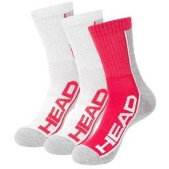 Krótkie skarpetki Head Performance Crew 3 pary, różowe, 35-38. Białe skarpetki damskie Head, bez wzorów. Za 122.99 zł.