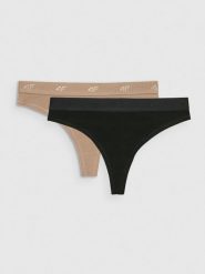 4F Bielizna stringi (2-pack) damskie - multikolor XL. Stringi 4F, bez wzorów. Za 49.99 zł.