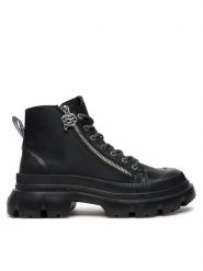 KARL LAGERFELD Trapery KL43536 Czarny. Czarne trapery damskie KARL LAGERFELD, ze skóry, bez zapięcia. Za 929.99 zł.