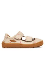 Froddo Sandały Barefoot Sandal G3150291-12 M Beżowy. Brązowe sandały dziewczęce Froddo, ze skóry, bez obcasa, bez zapięcia. Za 339.99 zł.