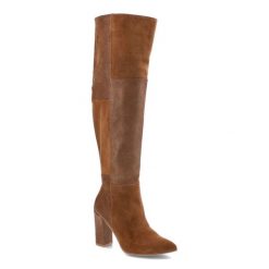 Brązowe Kozaki Damiss Eleganckie Skórzane Buty Na Obcasie. Brązowe kozaki damskie DAMISS, ze skóry, bez obcasa, na obcasie, bez zapięcia. Za 669.00 zł.