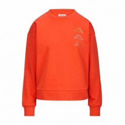 Bluza bez kaptura Unisex Kappa Kifoli Ciemnopomarańczowy. Brązowe bluzy damskie Kappa, bez wzorów, bez kaptura. W wyprzedaży za 164.20 zł.