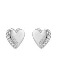 Guess Kolczyki JUBE06 092JW Srebrny. Szare kolczyki damskie Guess, srebrne. Za 198.99 zł.