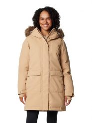 Columbia Parka funkcyjna "Little Si II" w kolorze beżowym rozmiar: XL. Brązowe parki damskie Columbia, xl, bez kaptura. Za 360.17 zł.