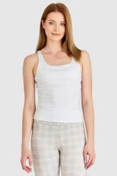 GUESS Sportowy top damski z ozdobnymi plecami. Brązowe koszulki sportowe damskie Guess, s, z aplikacjami, z poliesteru, bez ramiączek. W wyprzedaży za 159.99 zł.