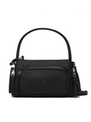 Calvin Klein Torebka Pocket Nylon Bag W/ Strap LV04F3132G Czarny. Czarne torebki klasyczne damskie Calvin Klein, z materiału, bez dodatków. Za 379.99 zł.