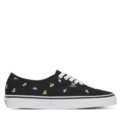 Tenisówki Vans. Czarne trampki damskie Vans, bez wzorów, bez zapięcia. Za 369.99 zł.