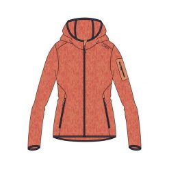 Bluza damska turystyczna CMP 3H19826. Czerwone bluzy damskie CMP, l, bez wzorów, bez kaptura. W wyprzedaży za 174.99 zł.