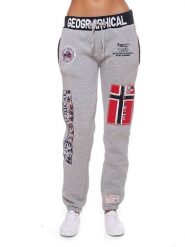 Geographical Norway Spodnie dresowe "Myer" w kolorze szarym rozmiar: XL. Szare spodnie dresowe damskie Geographical Norway, xl, bez wzorów, z dresówki. Za 96.60 zł.