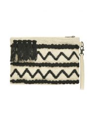 BLE Kopertówka w kolorze kremowym - 25 x 17 cm rozmiar: onesize. Brązowe torebki wieczorowe damskie BLE, bez wzorów, z materiału, bez dodatków. Za 67.09 zł.