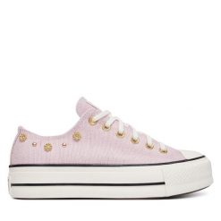 Trampki Converse. Czerwone trampki damskie Converse, bez wzorów, bez zapięcia. Za 419.99 zł.