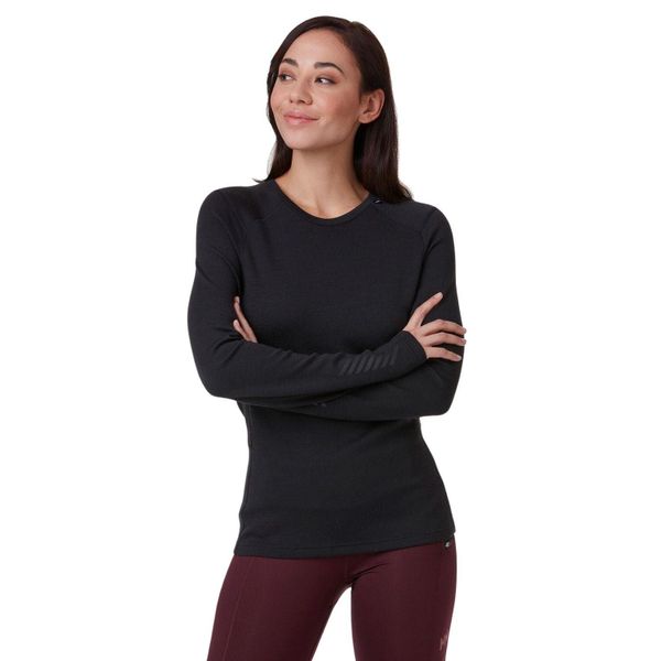 Bluza damska Helly Hansen LIFA Merino Midweight Crew - black. Czarne bluzy damskie Helly Hansen, na zimę, m, bez wzorów, z materiału, bez kaptura. Za 382.00 zł.
