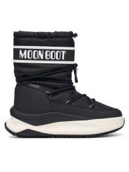 Moon Boot Śniegowce 80D2490010 Czarny. Czarne śniegowce damskie Moon Boot, ze skóry. Za 989.99 zł.