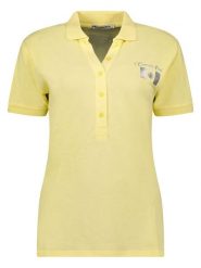 Canadian Peak Koszulka polo "Koqueleak" w kolorze żółtym rozmiar: L. Żółte bluzki damskie Canadian Peak, l, bez wzorów, z bawełny, bez kołnierzyka, bez ramiączek. Za 100.99 zł.