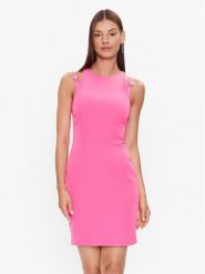 Chiara Ferragni Sukienka letnia 74CBO903 Różowy Slim Fit. Czerwone sukienki damskie Chiara Ferragni, bez wzorów, z syntetyku, bez ramiączek. Za 2,209.00 zł.
