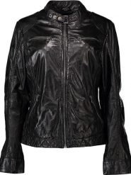 7eleven Skórzana kurtka "Dings" w kolorze czarnym rozmiar: 44. Czarne kurtki damskie 7eleven, bez wzorów, z materiału, bez kaptura. Za 391.99 zł.