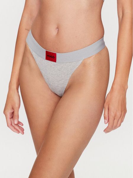 Hugo Stringi String Red Label 50492326 Szary. Szare stringi Hugo, bez wzorów, z bawełny. Za 59.99 zł.