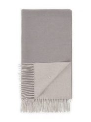 Hey Marly Wełniany szal "Classic" w kolorze kremowo-szarym - 250 x 65 cm rozmiar: onesize. Brązowe szaliki damskie Hey Marly, bez wzorów, z materiału. Za 266.66 zł.