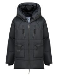 Geographical Norway Płaszcz pikowany "Badaboum" w kolorze czarnym rozmiar: XL. Czarne płaszcze damskie Geographical Norway, xl, bez wzorów, bez kaptura. Za 282.80 zł.