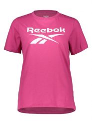 Reebok Koszulka w kolorze różowym rozmiar: M. Różowe bluzki damskie Reebok, m, bez wzorów, bez kołnierzyka, bez ramiączek. Za 74.63 zł.