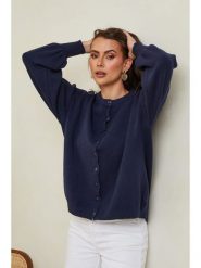 So Cachemire Kardigan "Hatvan" w kolorze granatowym rozmiar: XL. Niebieskie kardigany damskie So Cachemire, xl, bez wzorów, z kaszmiru. Za 152.99 zł.