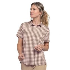 Koszula trekkingowa damska Schöffel Circ Dalfoss. Brązowe koszule damskie Schöffel, bez wzorów, sportowe, bez kołnierzyka, bez ramiączek. Za 269.99 zł.