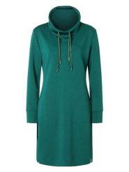 Timezone Sukienka dresowa w kolorze zielonym rozmiar: XXL. Zielone sukienki damskie Timezone, bez wzorów, z dresówki, bez ramiączek. Za 87.19 zł.