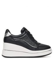 MICHAEL Michael Kors Sneakersy Emmy 43F5EMFS2L Czarny. Czarne obuwie sportowe damskie MICHAEL Michael Kors, ze skóry, bez zapięcia. Za 709.99 zł.