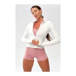 Damska bluza sportowa treningowa Rough Radical Zoya Zip. Białe bluzy damskie ROUGH RADICAL, bez wzorów, bez kaptura. Za 179.90 zł.
