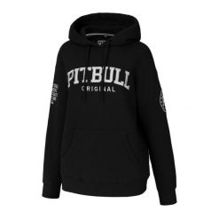 Bluza damska Pitbull z kapturem oversize Tyrian. Czarne bluzy damskie PITBULL, l, bez wzorów, z kapturem. Za 229.00 zł.