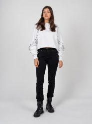 Diesel Jeansy "Sandy" | 00SFXN069EI | Kobieta | Czarny. Czarne jeansy damskie Diesel. W wyprzedaży za 369.00 zł.