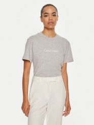 Calvin Klein T-Shirt Hero Logo K20K205448 Szary Regular Fit. Szare t-shirty damskie Calvin Klein, s, bez wzorów, z bawełny, bez kołnierzyka. Za 99.99 zł.