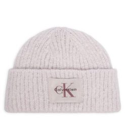 Czapka Calvin Klein. Czerwone czapki damskie Calvin Klein, na zimę, bez wzorów. Za 209.99 zł.
