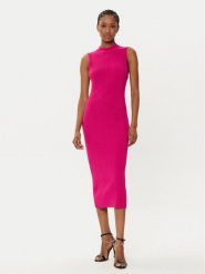 MICHAEL Michael Kors Sukienka dzianinowa MR582UN33D Różowy Slim Fit. Czerwone sukienki damskie MICHAEL Michael Kors, bez wzorów, z dzianiny, bez ramiączek. Za 649.99 zł.