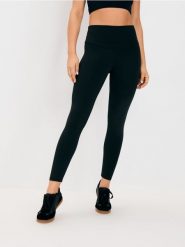 Legginsy GYM HARD - czarny. Czarne legginsy damskie Sinsay, l, bez wzorów. Za 39.99 zł.