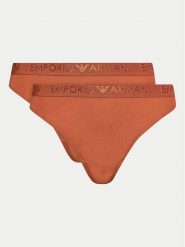 Emporio Armani Underwear Komplet stringów 163333 4R235 01656 Brązowy. Brązowe komplety bielizny Emporio Armani Underwear, bez wzorów, z syntetyku. Za 159.99 zł.