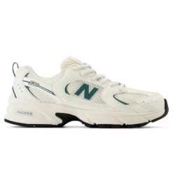 NEW BALANCE 530 GR530CH Sneakersy damskie. Białe obuwie sportowe treningowe New Balance, ze skóry, do biegania. Za 349.99 zł.