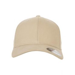 Czapka Flexfit bruhed twill. Białe czapki z daszkiem damskie FLEXFIT, bez wzorów, z bawełny. Za 76.15 zł.