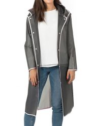 PERLETTI Kurtka przeciwdeszczowa w kolorze szarym rozmiar: onesize. Szare kurtki sportowe damskie Perletti, bez wzorów, z materiału, bez kaptura. Za 113.99 zł.