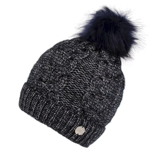 Czapka Damska Lovella Bobble III. Niebieskie czapki damskie Regatta, na zimę, bez wzorów, z dzianiny. Za 31.99 zł.