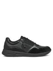 Geox Sneakersy D Bulmya D36NQB 0LY2N C9999 Czarny. Czarne obuwie sportowe damskie Geox, ze skóry, bez zapięcia. Za 319.99 zł.