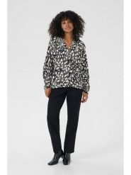 Kaffe Bluzka w kolorze czarno-białym rozmiar: 36. Czarne bluzki damskie Kaffe, s, bez wzorów, z wiskozy, klasyczne, bez kołnierzyka, bez ramiączek. Za 126.15 zł.