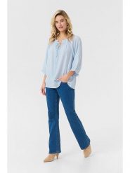 Cream Bluzka w kolorze błękitnym rozmiar: 40. Niebieskie bluzki damskie Cream, bez wzorów, z wiskozy, bez kołnierzyka, bez ramiączek. Za 113.10 zł.