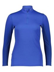 Mizuno Koszulka funkcyjna "Mideight" w kolorze niebieskim rozmiar: XS. Niebieskie koszulki damskie Mizuno, xs, bez wzorów, bez kołnierzyka, bez ramiączek. Za 61.75 zł.