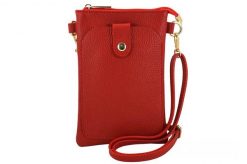 Listonoszka skórzana BARBERINI'S czerwona 963-7. Czerwone shopper bag Barberinis, bez wzorów, ze skóry, bez dodatków. Za 149.99 zł.