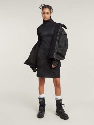 G-Star Sukienka w kolorze czarnym rozmiar: M. Czarne sukienki damskie G-Star, bez wzorów, z bawełny, retro, bez ramiączek. Za 203.99 zł.